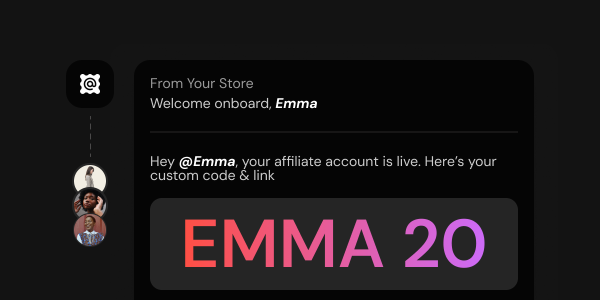 Onboard new affiliates