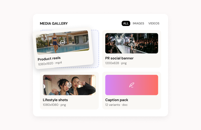 Branded creatives mockup