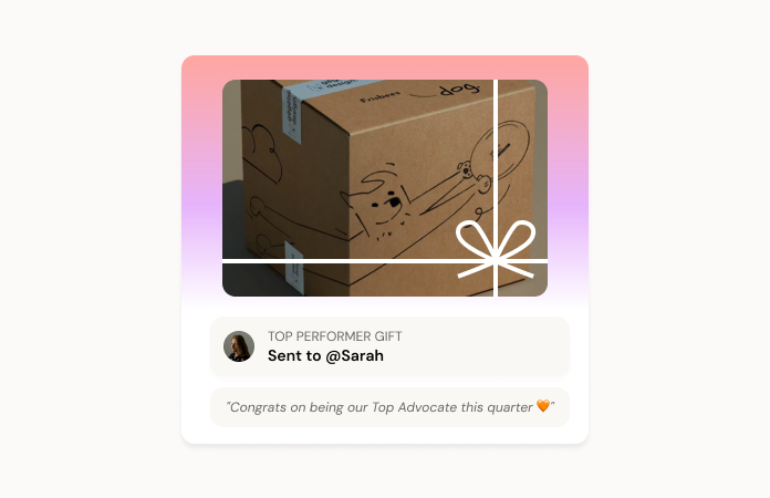 Product gifting mockup