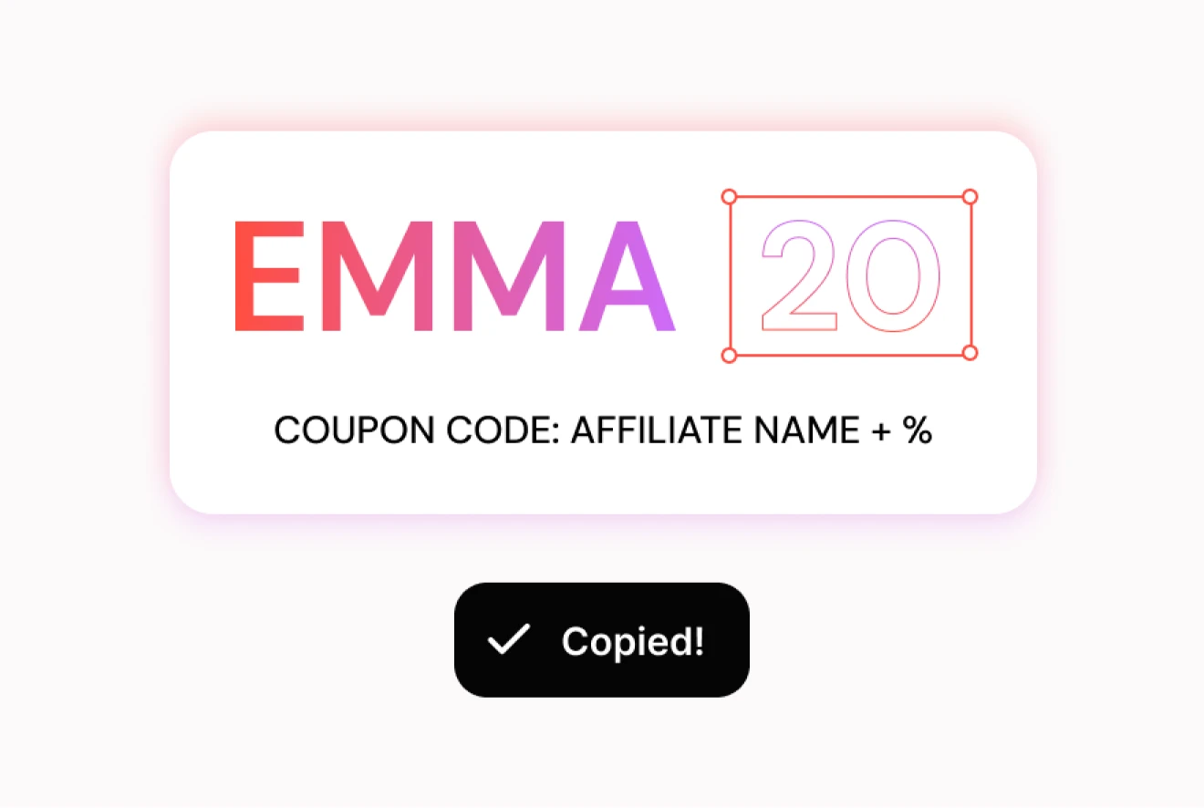 Auto-generated personalised coupon codes
