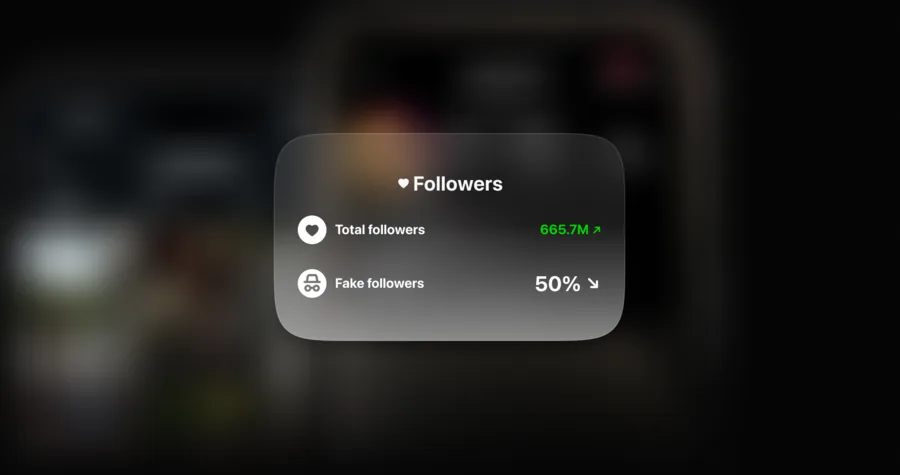50% fake followers