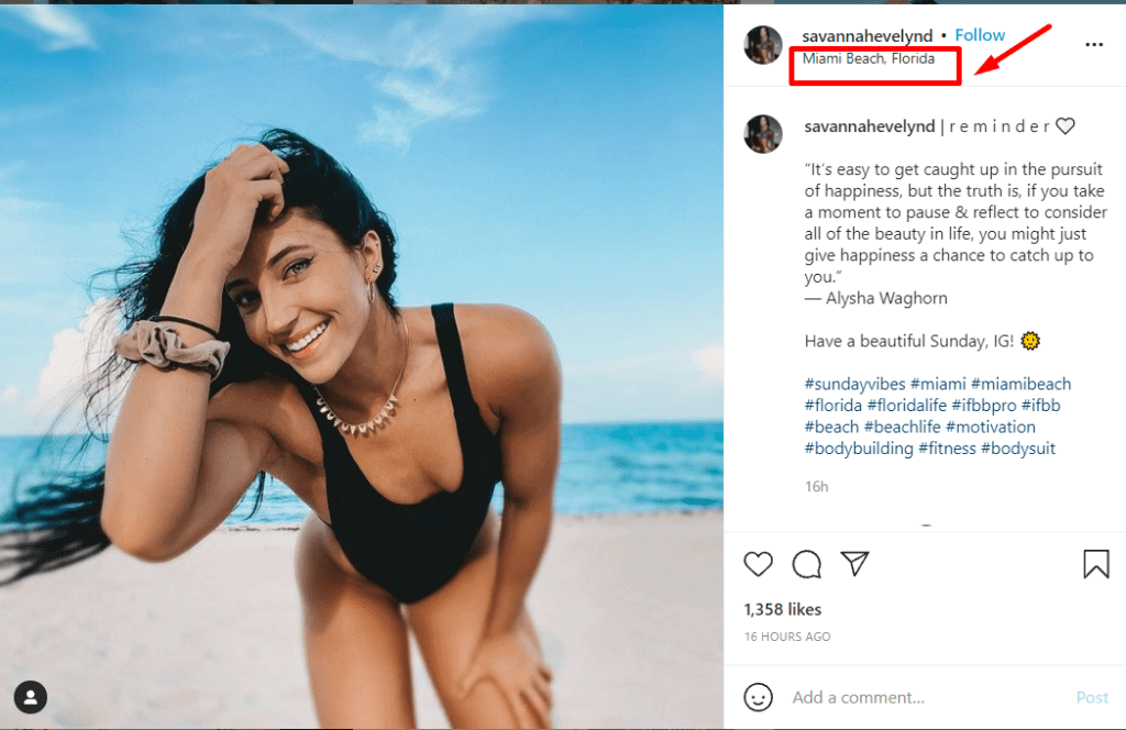 Find Instagram influencers: Suggested locations