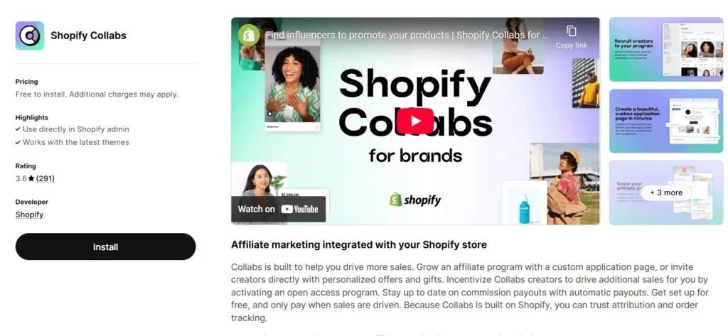 shopfiy affiliate app
