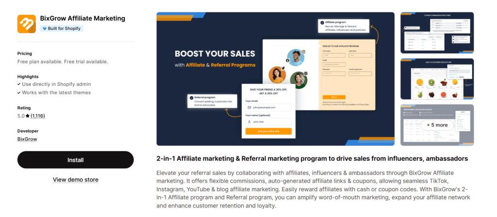 shopfiy affiliate app