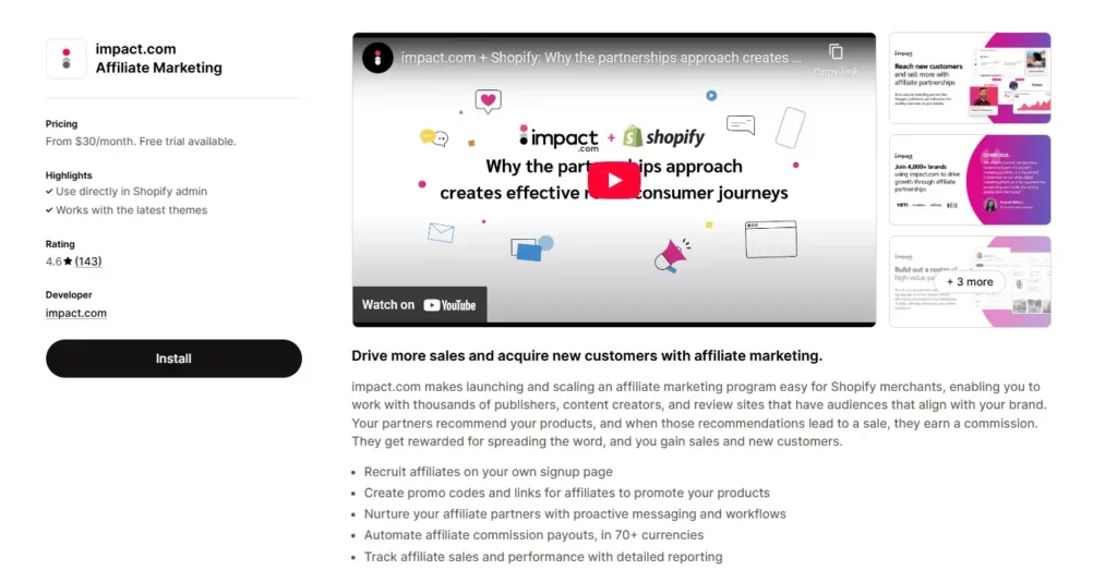 shopfiy affiliate app