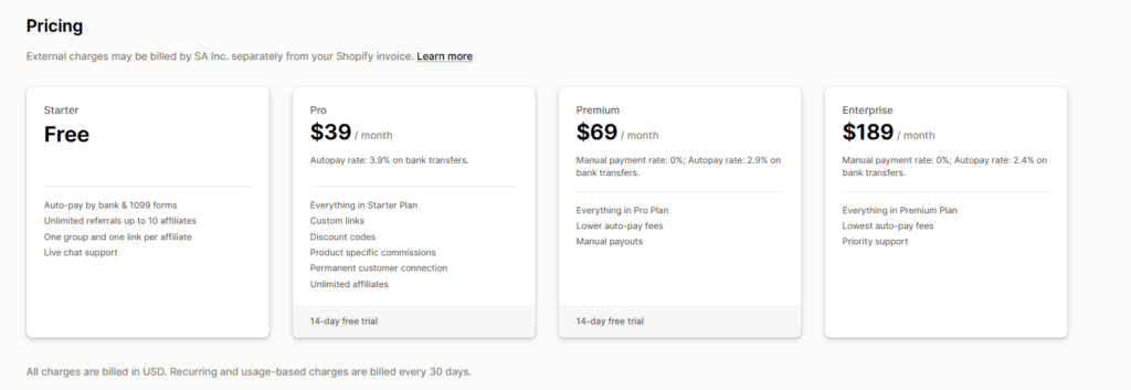shopfiy affiliate app