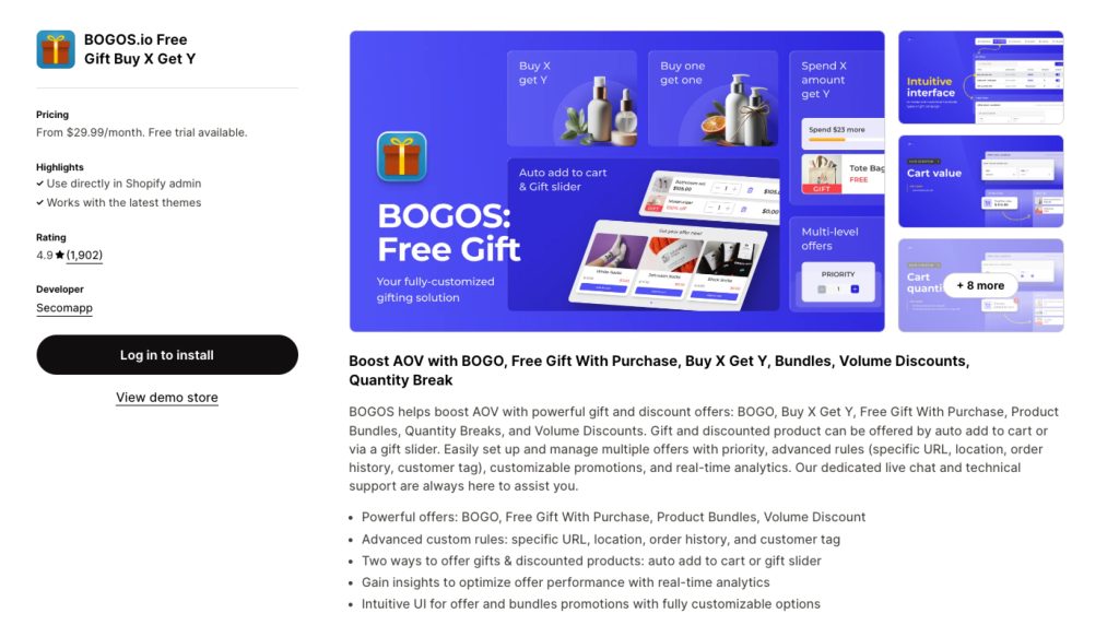 BOGOS Free Gift App