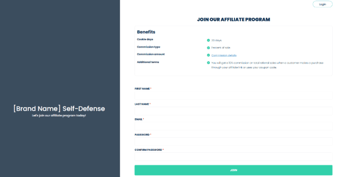 self defense affiliate program guide