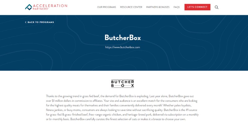 ButcherBox affiliate program - #1 Best Cooking Affiliate Programs