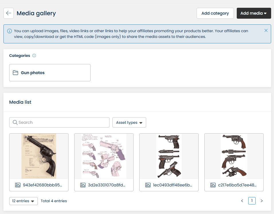 gun affiliate program
