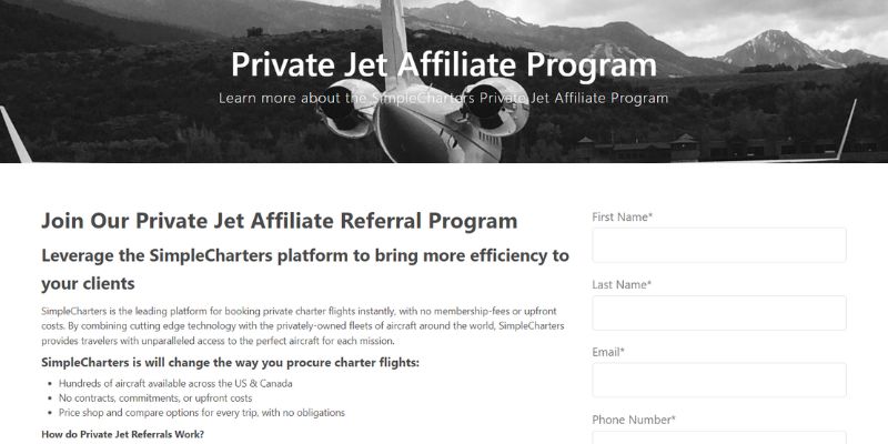 Private Jet Affiliate Programs 6