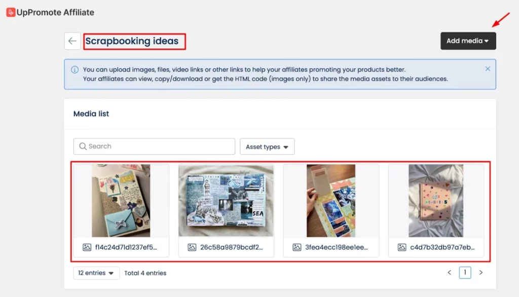 scrapbooking affiliate program