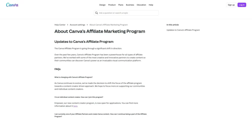 Canva Affiliate Program