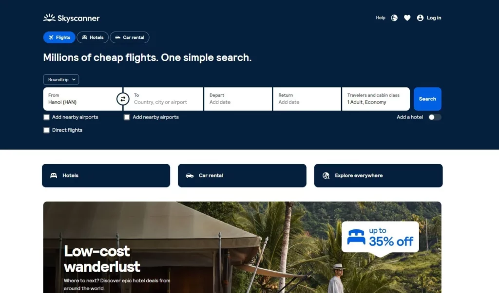 Skyscanner Affiliate Program