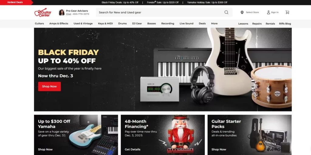 Guitar Center Affiliate Program
