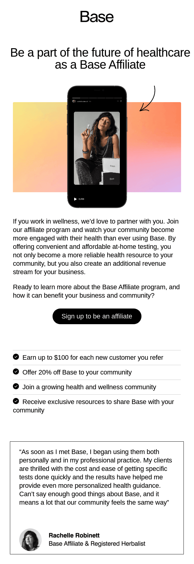 create an affiliate program