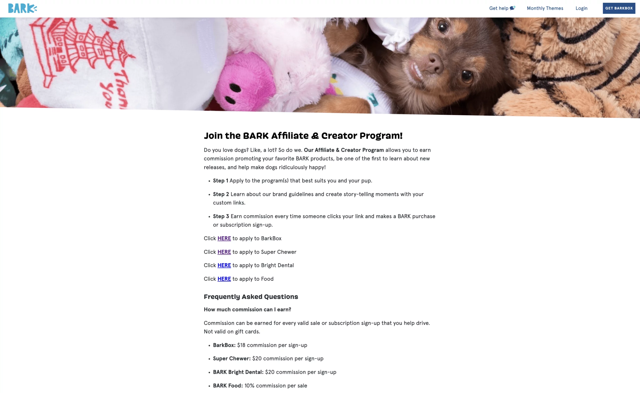 create an affiliate program