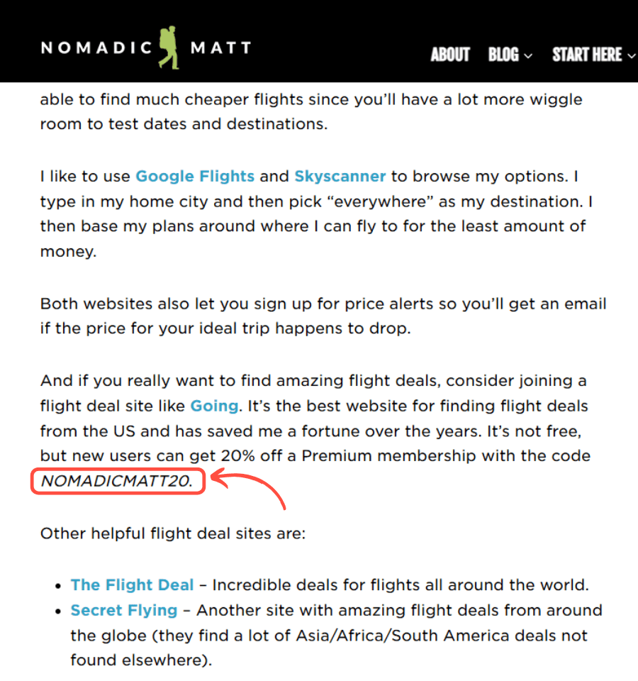 affiliate code 5