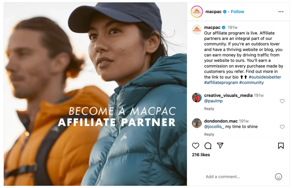 create an affiliate program 12