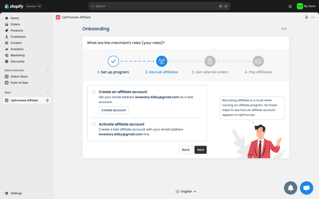 create an affiliate program 24