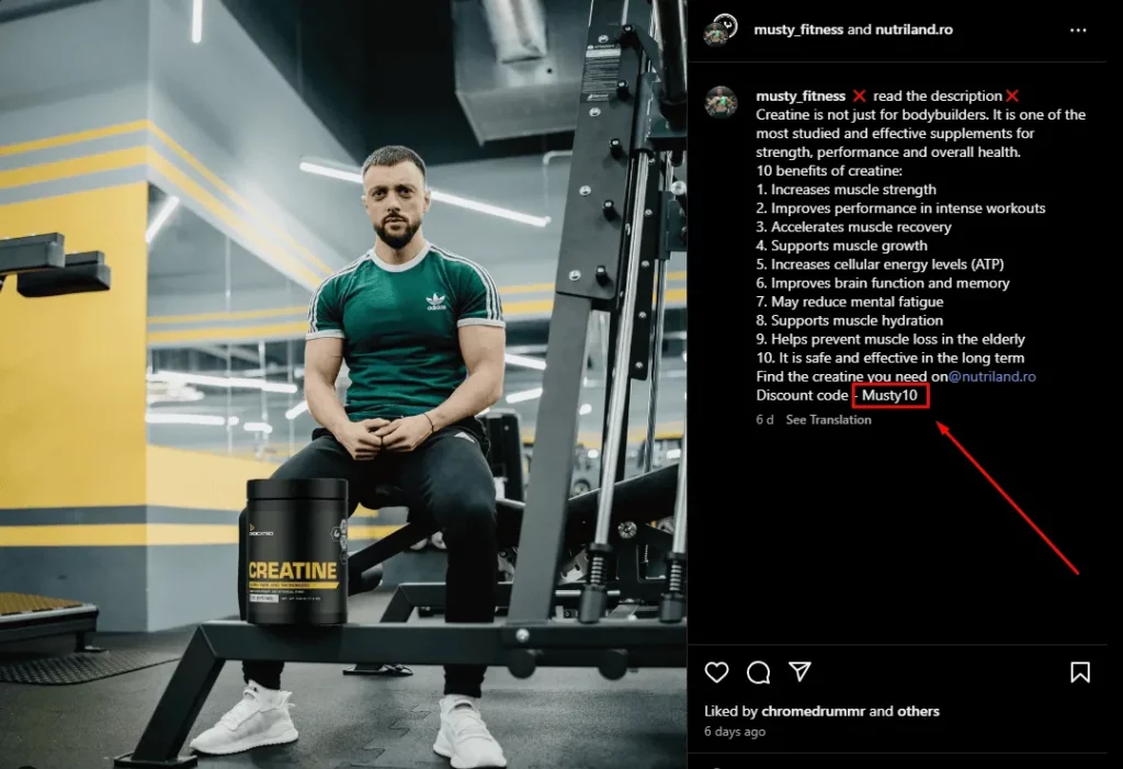 A micro-influencer shared his exclusive code with Instagram followers