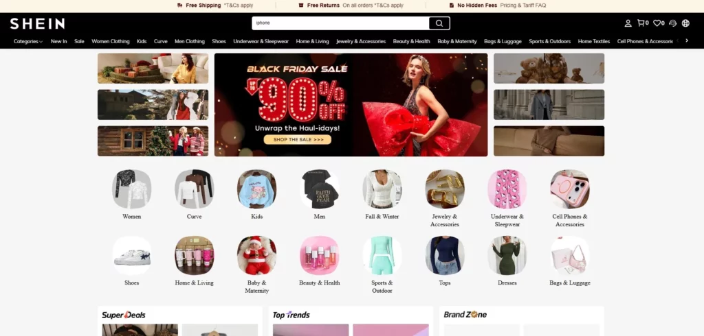 SHEIN affiliate program
