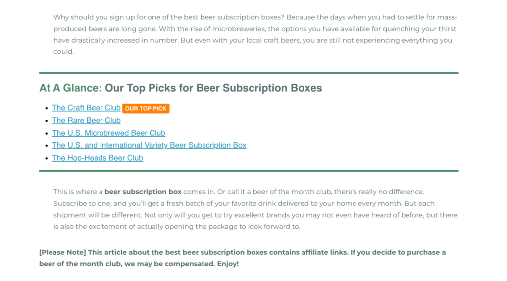 beer affiliate program guide