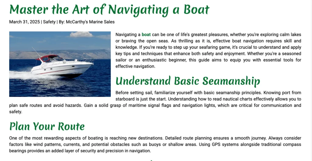 Boating Affiliate Program Guide