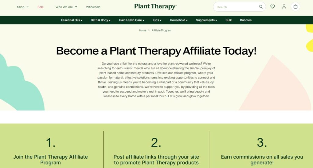 essential oil affiliate program