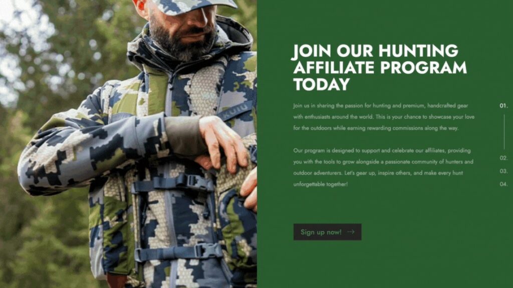 hunting affiliate program guide