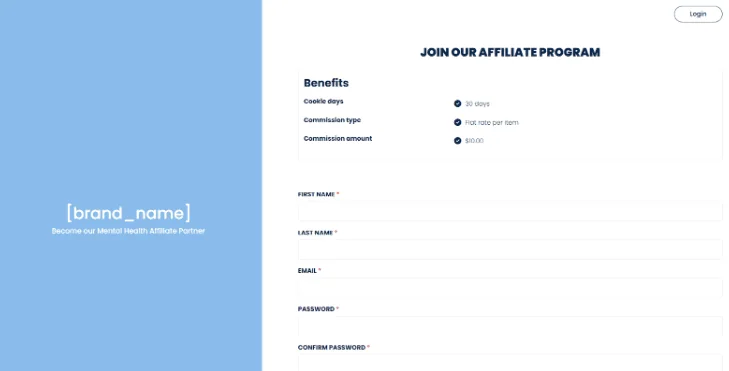 mental health affiliate program guide