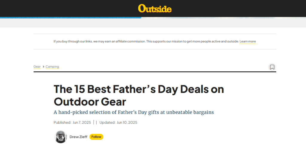 Top 23 Best Outdoor Affiliate Programs Worth Participating in 2025 5 outdoor affiliate guide