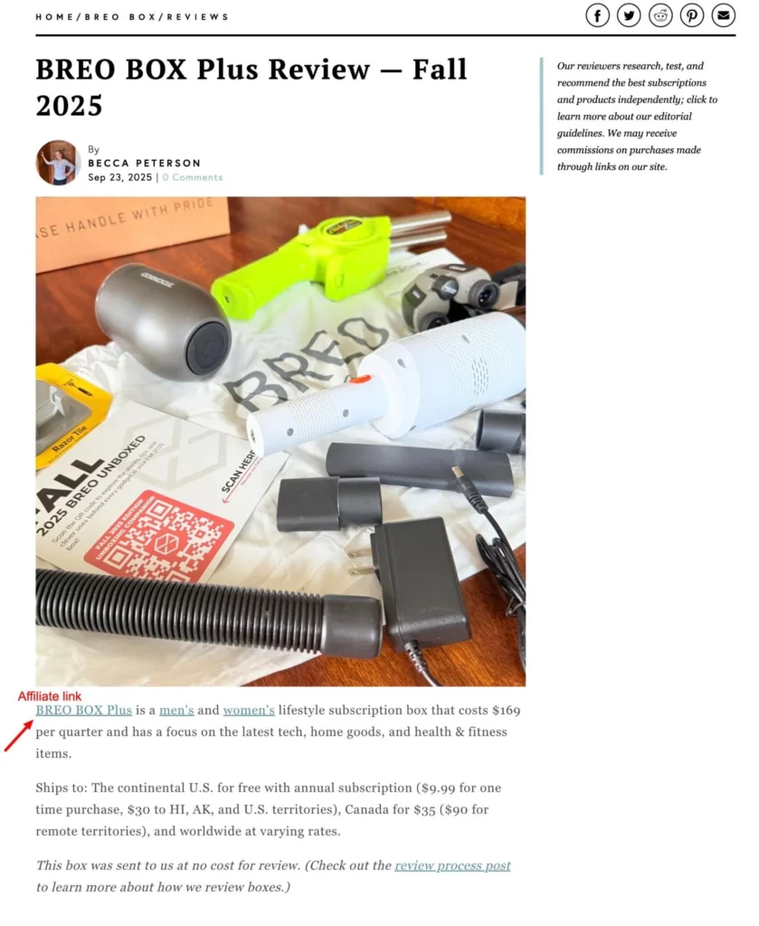 subscription box affiliate program guide