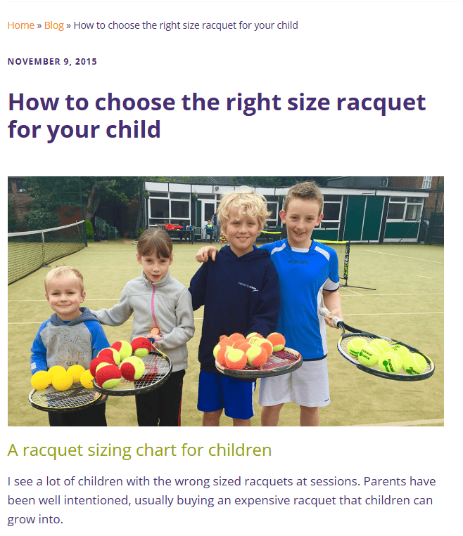 Tennis affiliate program guide