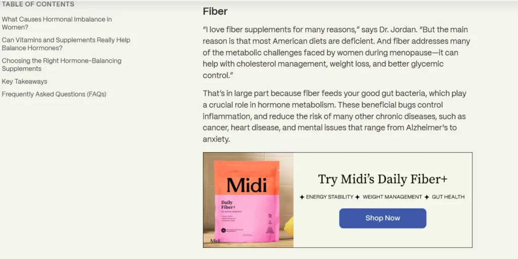 Women's Health affiliate program