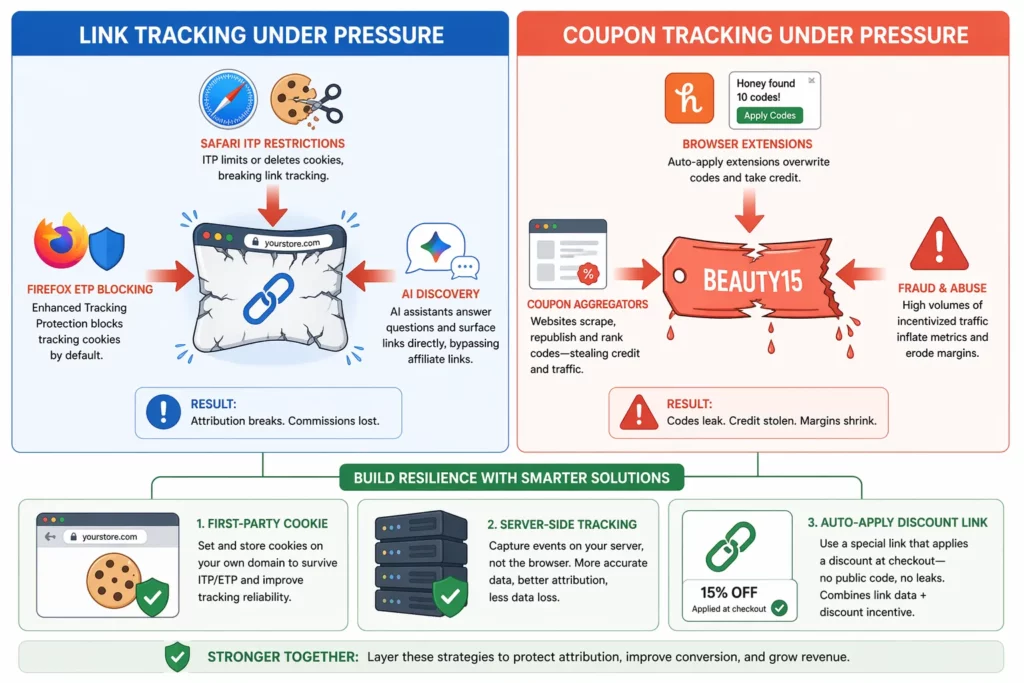 Affiliate Link Tracking vs Coupon Tracking