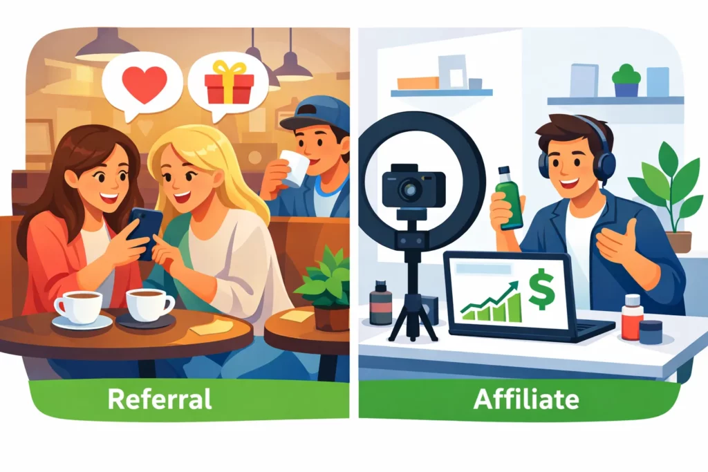 Affiliate Program vs Referral Program for Shopify