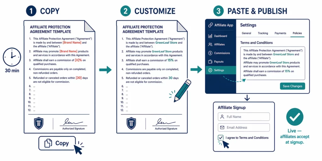 How to Write an Affiliate Program Agreement for Shopify