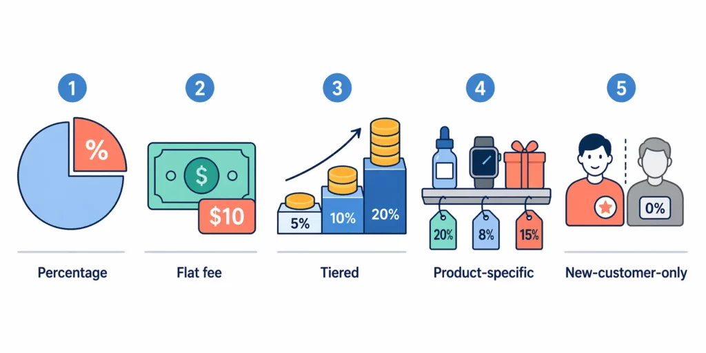 Affiliate Commission Rates on Shopify