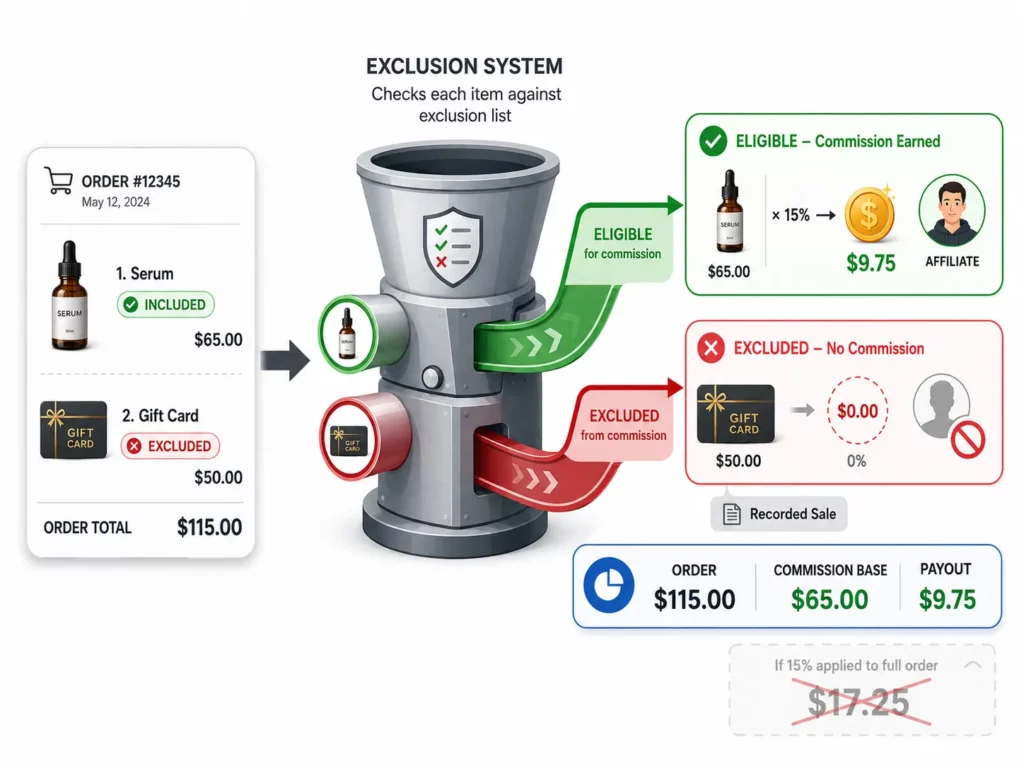 How to Exclude Products from Affiliate Commissions on Shopify [2026 Guide] 