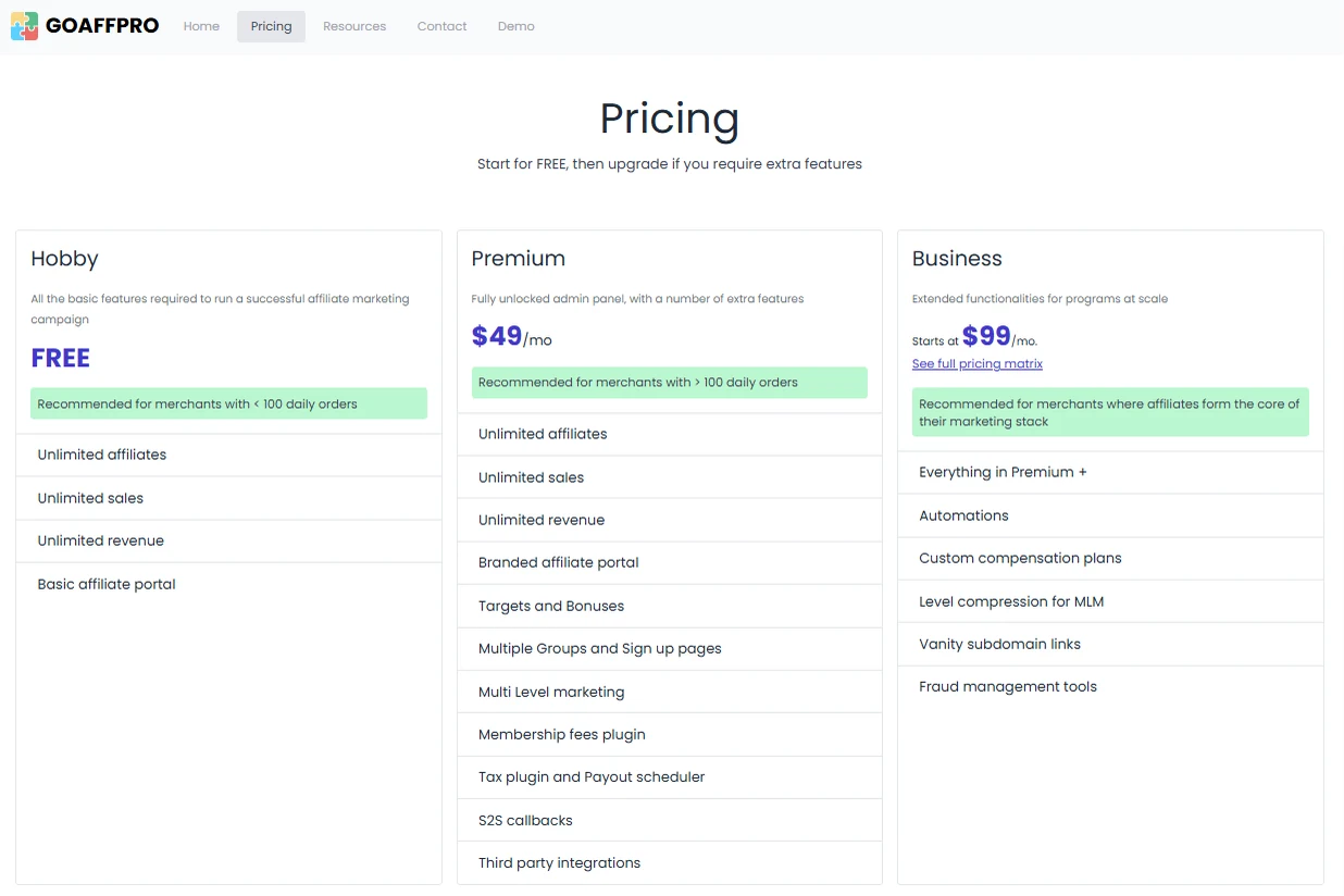 UpPromote vs. GoAffPro: Best Shopify Affiliate & Influencer Marketing App (2026) 22 GoAffPro pricing plans