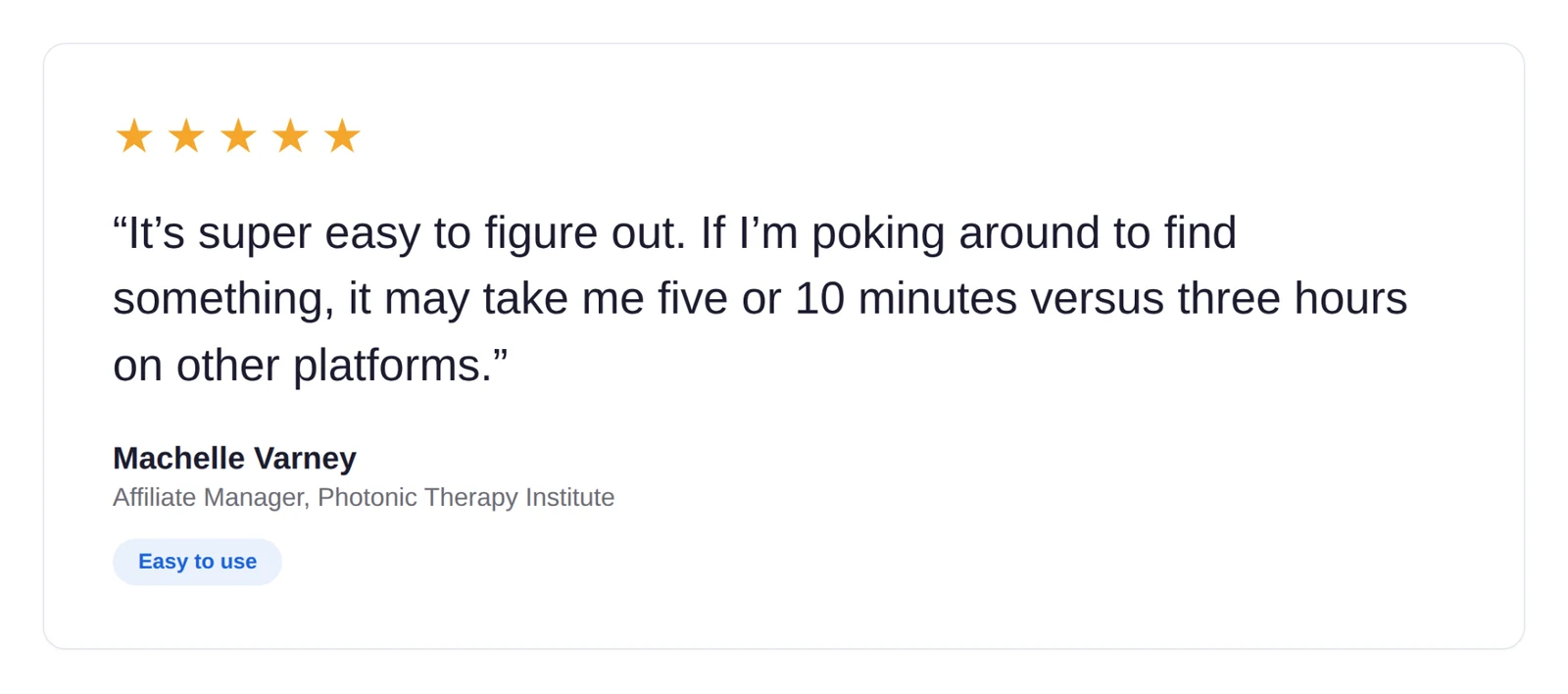 UpPromote vs. Refersion: Best Shopify Affiliate & Influencer Marketing App (2026) 21 Photonic Therapy Institute review: UpPromote is faster to navigate than previous tools